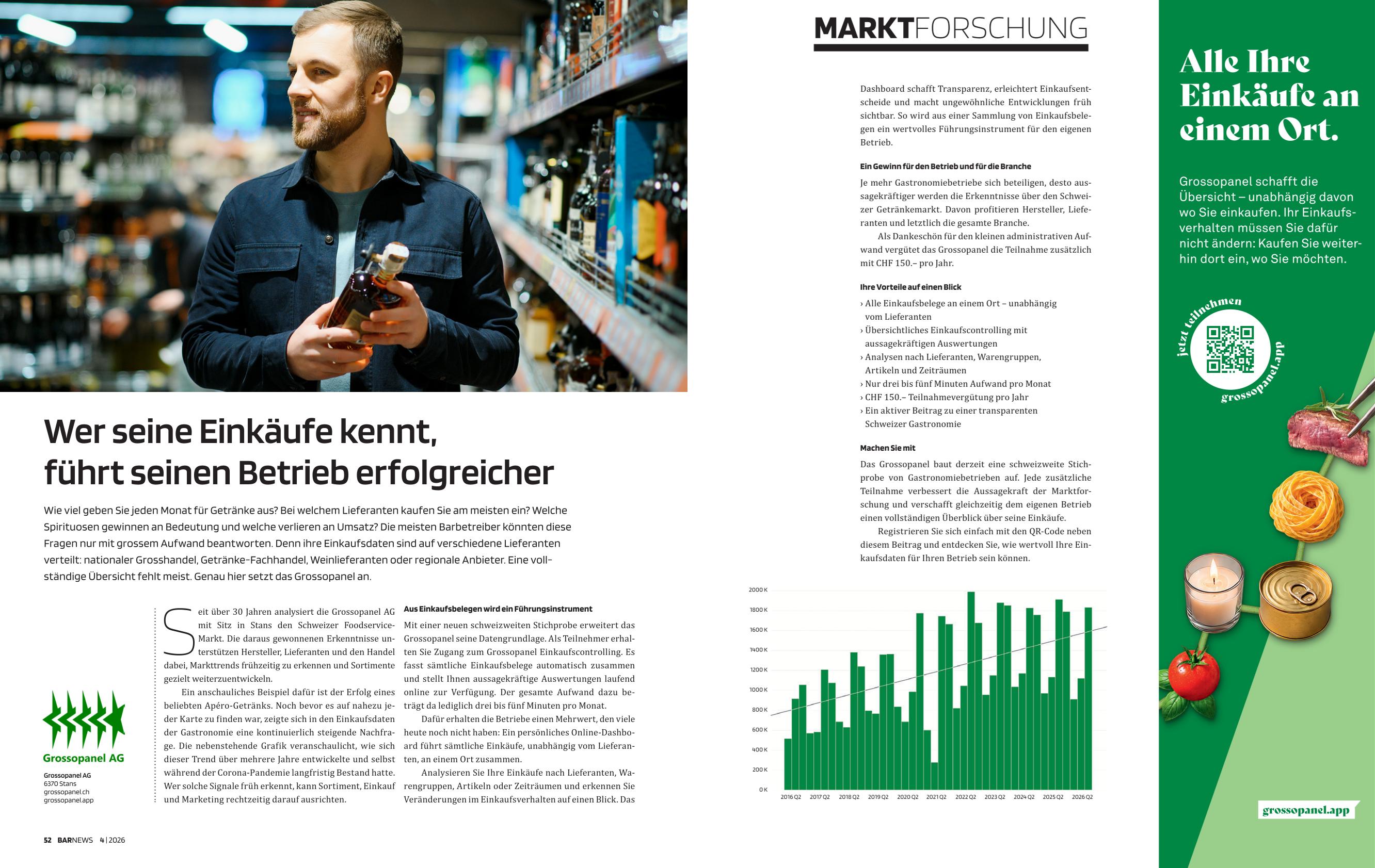Grossopanel in der BARNEWS: «Wer seine Einkäufe kennt, führt seinen Betrieb erfolgreicher»
